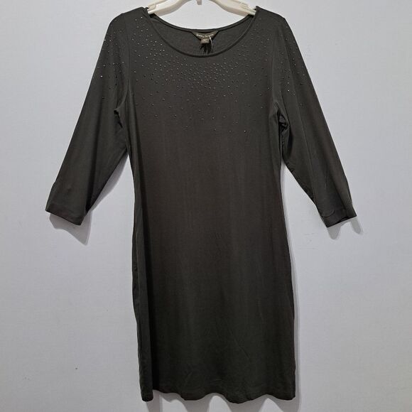 Tommy Bahama Studded Embellished Pullover Ligthweight Mini Dress Pepper Med NWT - Picture 11 of 14